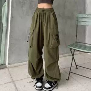 여성 와이드 카고 팬츠 1P 스트릿 패션 건빵 바지 (WFK2MXP)