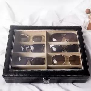 가죽 안경 케이스 안경보관함 선글라스 정리함 8구 (WFK3CJE)
