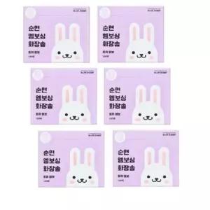 [화이트래빗] 화이트래빗 엠보싱 토끼엠보 화장솜 100매x6박스