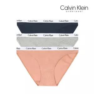 [Calvin Klein]CK 언더웨어 여자 팬티 3장 세트 속옷 면 비키니 QP3266O-460