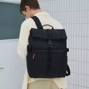 [헤지스](광주신세계)[ASTER] 아스터 블랙 롤탑 백팩 HJBA5E872BK