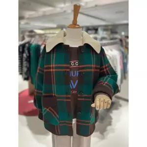 [레코브](하남점)체크 니트카라 자켓(SB61EYJK601X)