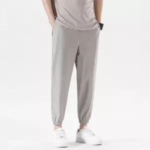 문컬렉션 남성 베이직 쿨 조거 팬츠 시원한 가을 바지 