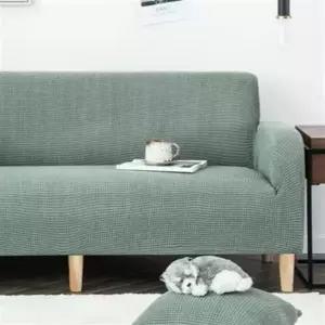 부드러운 소프트 구시 소파 커버 신축성 스판 소파 커버 3인용
