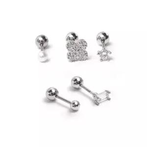 TC_eps6707-S 실버 0.8mm바 피어싱 귀걸이 5종set) 여자귀걸이 데일리귀걸이 귀걸이세상