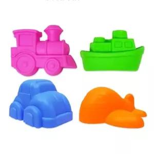 어린이 모래놀이 몰드 교통 4개입 1P 촉감놀이 완구 (WFK7ID2)