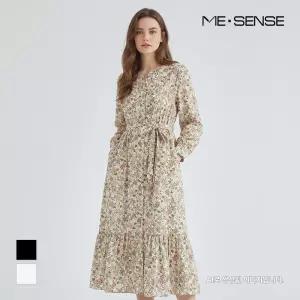 [미센스] 브이넥 잔꽃원피스_MB43OPM303Z