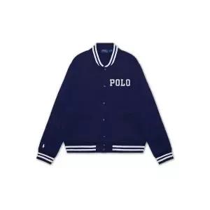 [폴로]랄프로렌 로고 플리스 베이스볼 재킷 네이비 146851097