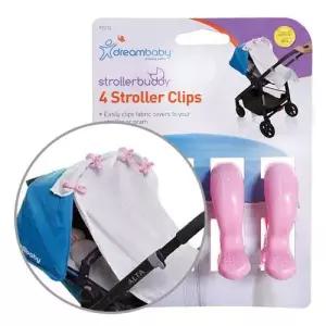 유모차이불집게 다용도 유모차 클립 핑크 4개입 1P 블랭킷 이불 집게