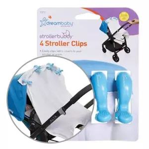 유모차이불집게 다용도 유모차 클립 블루 4개입 1P 블랭킷 이불 집게