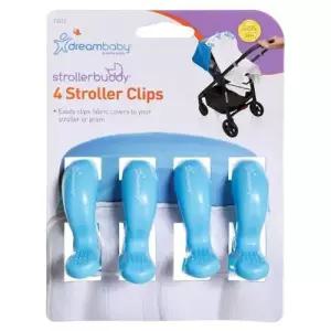 유모차집게 유모차 클립 블루 4P 담요집게 커버 고정집게