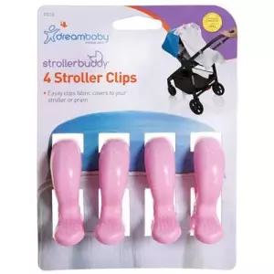 유모차집게 유모차 클립 핑크 4P 담요집게 커버 고정집게