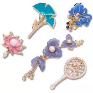 [크록스](대전신세계)엘리베이티드 차이나 플로럴 이어링 지비츠 5개 세트10013980