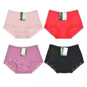 빅사이즈 3XL까지 여자 인견 레이스 팬티 낱장 엄마팬티 할머니 국산