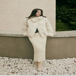 [AK플라자] [시슬리] 피날레 벨벳 롱 스커트