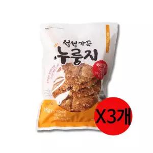 아트박스/모어바이 정성가득 누룽지 1kg x3개