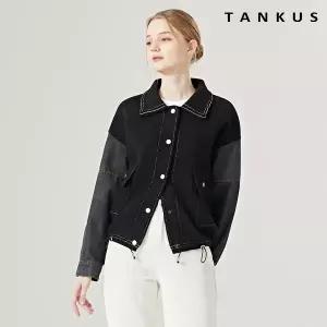 캐쥬얼 스티치 데님 믹스 투포켓 자켓 (TW4JK009L0)