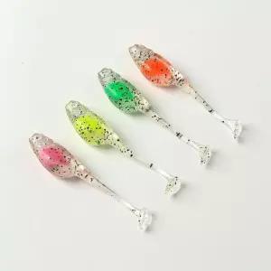 배스 스윔베이트 루어 올챙이 48p세트 소프트 야광 (WEBF4D0)