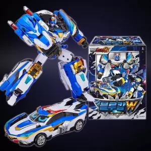 메탈카드봇W 블루캅W 경찰차 자동차 변신로봇 장난감