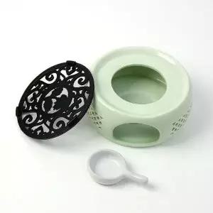 도자기 다도 티워머 민트+검정 차데우기 (WF29133)