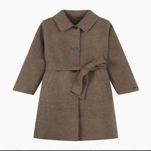 [AK플라자] [시슬리] 헤링본 싱글 벨티드 롱 코트