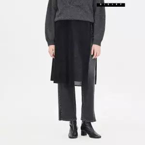 시슬리 블링 벨벳 레이어드 랩 스커트 SASK40461