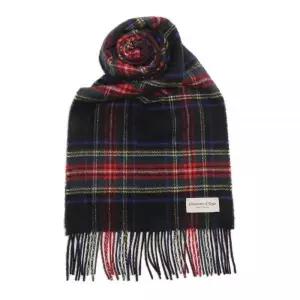 [존스톤스오브엘긴]존스톤스오브엘진 타탄 캐시미어 목도리 BLACK STEWART 148495336