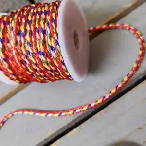 비방 오색실 소원 팔찌 3.0mm 끈 재료 불교 점안식 (WFKOFKV)