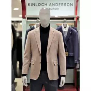 [갤러리아] 킨록 F/W 캐시미어100% 슬림핏 자켓 마이크로패턴 베이지 TKJ14