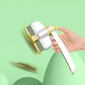 반려동물 원터치 브러쉬 강아빗 고양이빗 털제거 스텐빗 털빗/블러쉬/뿌리깊숙히/원형브러시/애완