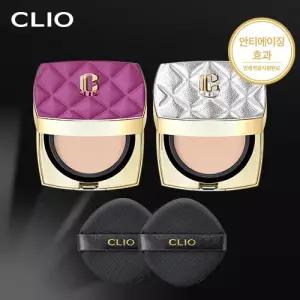 클리오 뉴 마그넷팩트 레더에디션 본품2개 + 블랙 퍼프2개