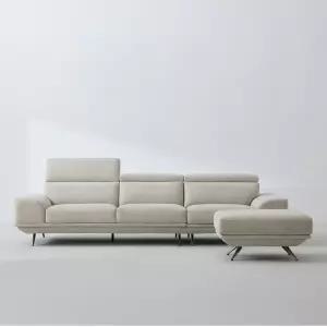 한샘 프리오 에코크레아 패브릭 소파 스툴[매장가구]