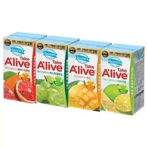 [동원에프앤비]테이크 얼라이브 망고 120ml 48개/청포도/오렌지/스위티자몽 선택
