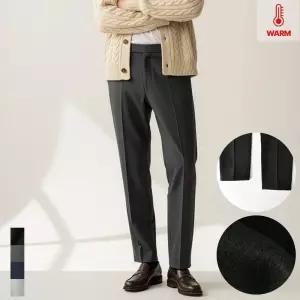 (28~40숏/기본) 겨울 남자 기모 슬랙스 스판 구김 방지 정장 바지 3컬러 5712-6812