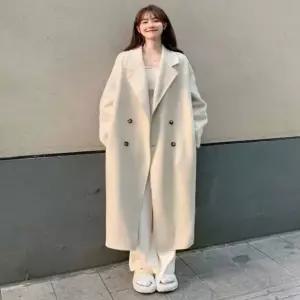 여성 2컬러 가을 겨울 마렌비아 모직코트 롱코트 (WFG04XU)