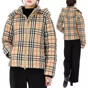 25FW 버버리 체크 후드 다운 패딩 성인사이즈 8109489 B9368-AK