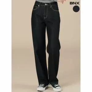 [하프클럽/BNX]여성 생지 와이드 데님 팬츠