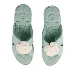 [하프클럽/]거실화 플라워 디자인 지압 편안한 슬리퍼 가벼운