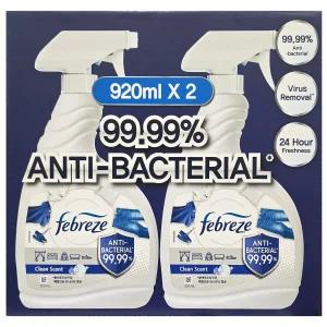 페브리즈 섬유탈취제 항균 플러스 깨끗한향 920ml 2개 코스트코
