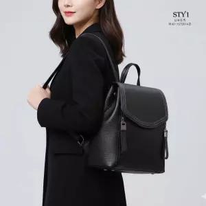 스타일STY1 스티치 천연양가죽 여성백팩 숄더백 미니 가죽 가방
