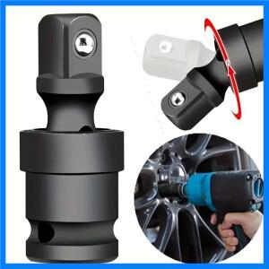 1/2인치 드라이브 유니버설 조인트 소켓 어댑터 360도 °   전동 렌치 효율성 향상을 위한 회전식 스틸 볼