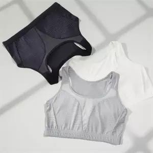 가슴 작아지는 브라 압박 심리스 속옷 뽕없는 브래지어 스포츠 미니마이저