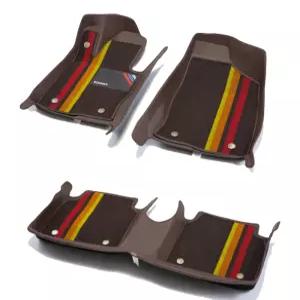 제네시스BH 매트 1열+2열 바닥 자동차발판 입체 6D 하이퍼 브라운