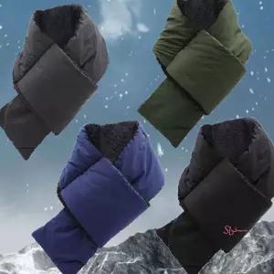 부모님 휴대용 안감털 작업 새벽 등산 패딩머플러zab500
