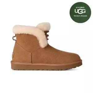 [백화점정품] 26년NEW 어그 UGG 공식 [WOMEN] 오버로크 스티치 양모 칼라 부츠 (클래식 미니 포지) 1665302