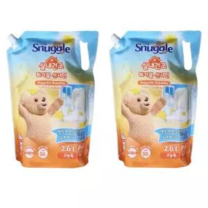 스너글 고농축 섬유유연제 실내건조 허거블 선샤인 리필 2.6L X2개