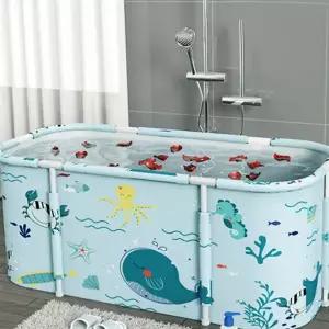 이동식 간이 욕조 성인용 샤워 가정용 휴대용 접이식 욕조 반신욕