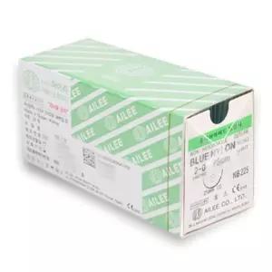 아이리 봉합사 블루나이론 ROUND NB225 25MM 75CM 2-0 24개 1 2