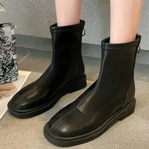 여자 베이직 앵클 부츠 데일리 삭스 슈즈 여자앵클부츠 베이직부츠여성 데일리앵클부츠