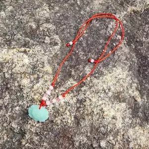 풍수용품 행운 행복 다산 연꽃 팬던트 끈 목걸이 풍수소품 부적 행운부적 차걸이 불교